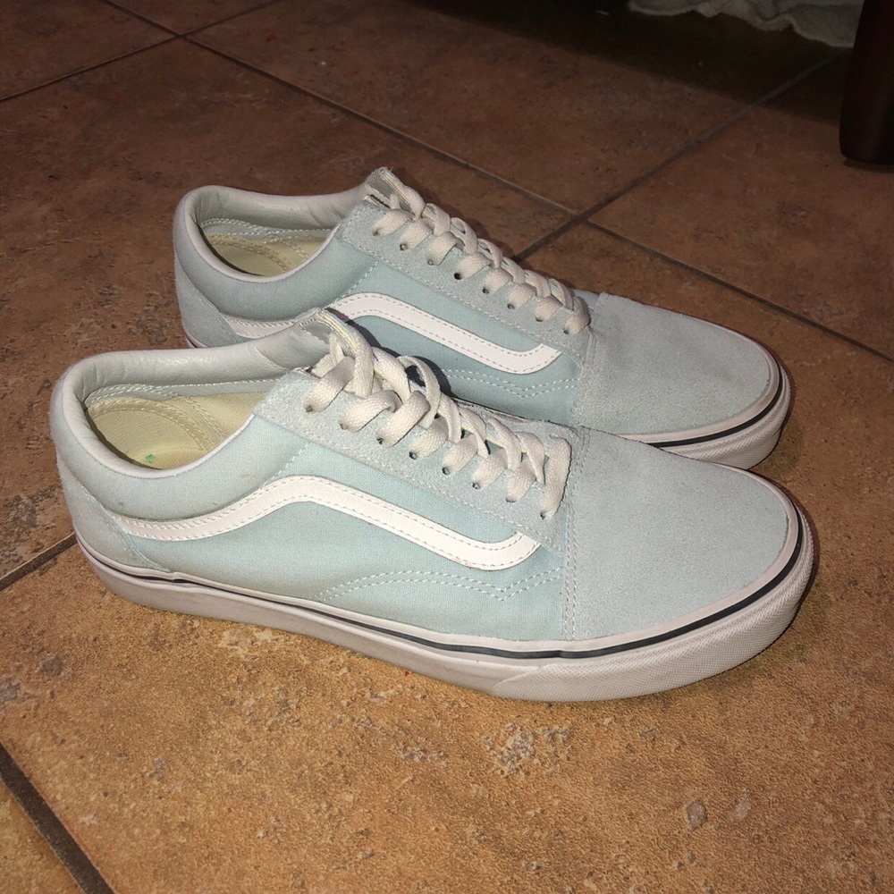 blue old skool vans